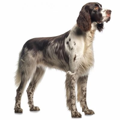 Full body image of a English Springer Spaniel