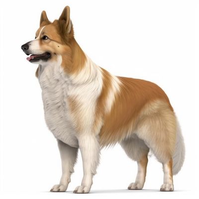 Full body image of a Pembroke Welsh Corgi