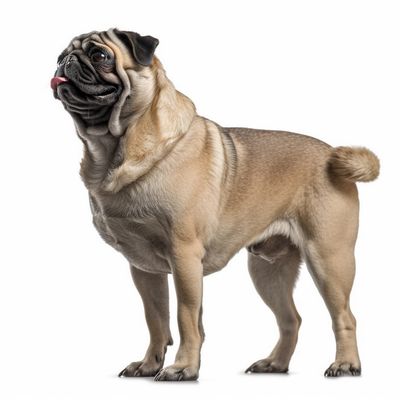 Full body image of a Pug