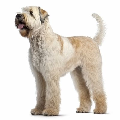 Full body image of a Soft-Coated Wheaten Terrier