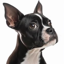 Portrait of Boston Terrier